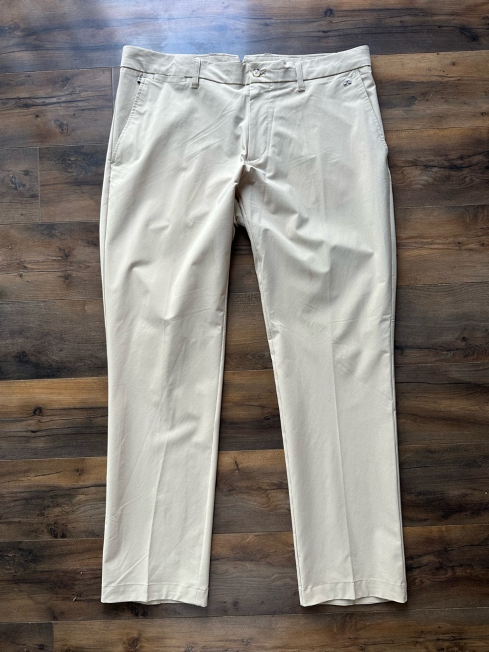J Lindeberg Beige Golf Pants 36x32 Regular Fit Stretch Performance